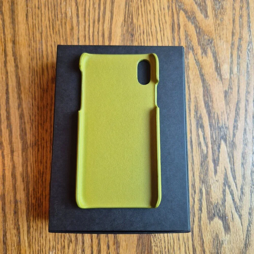 NIB Bottega Veneta Intrecciato Leather iPhone X Case in Chamomile